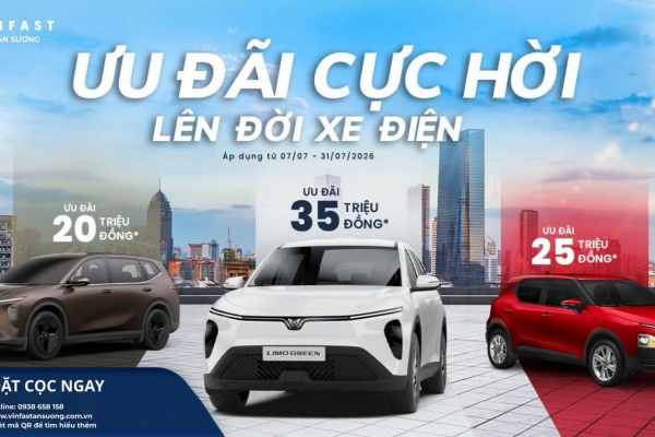 ƯU ĐÃI CỰC HỜI – LÊN ĐỜI XE ĐIỆN CÙNG VINFAST